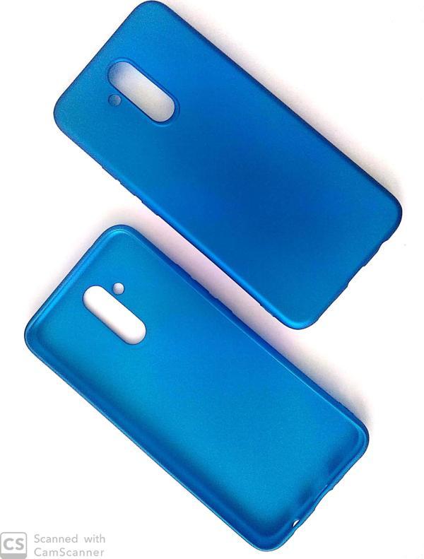 Jopus Mate 20 Lite ile Uyumlu Soft Silikon Kılıf  Mavi - Image 1