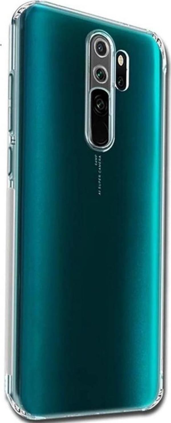 Jopus Redmi Note 8 Pro ile Uyumlu Tıpalı Kamera Korumalı Silikon Kılıf Şeffaf - Image 1