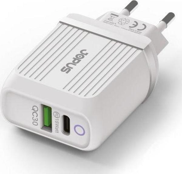 Jopus Universal JO-PD01 Pdshot Pd / Qc 18W Ev Şarj Cihazı Beyaz - Image 1