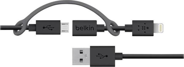 Belkin F8J080bt03-BLK Micro USB Kablo Lightning Dönüştürücülü - Image 1