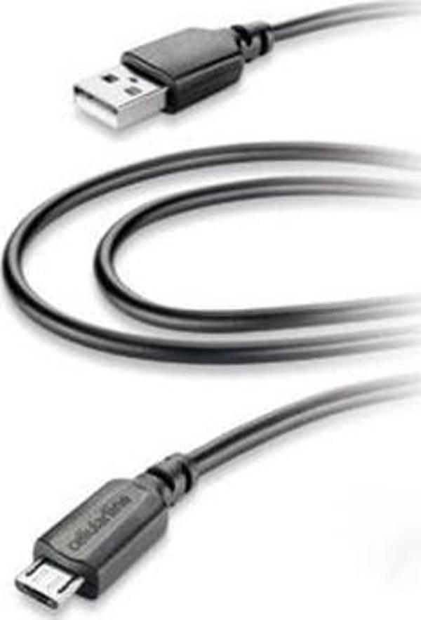 Cellular Line Micro Usb Data Kablosu Siyah 115cm - Image 1