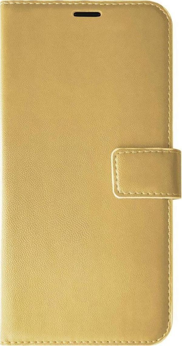 Jopus Galaxy S20 Plus ile Uyumlu Kapaklı Kartlıklı Cüzdanlı Kılıf Gold - Image 1