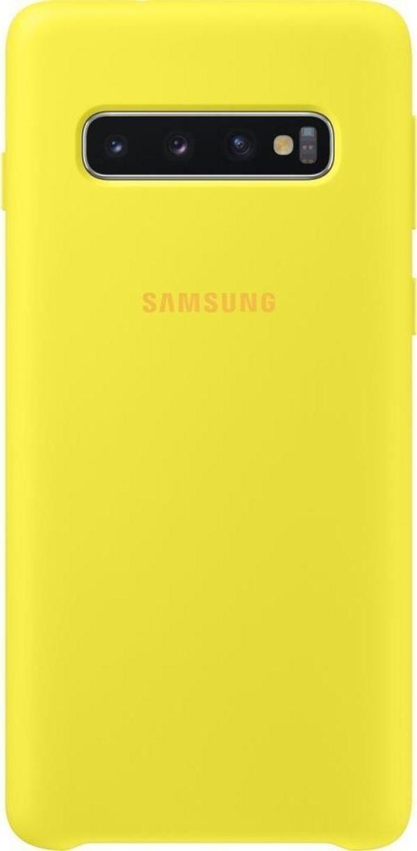 Galaxy S10 ile Uyumlu Kılıf Silicone Cover Sarı EF-PG973TYEGWW - Image 1