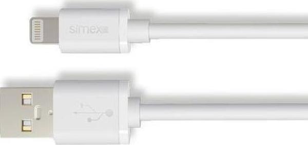 Simex Universal Lightning Stream Data Kablosu SPK-02 Beyaz 1.2mt - Image 1