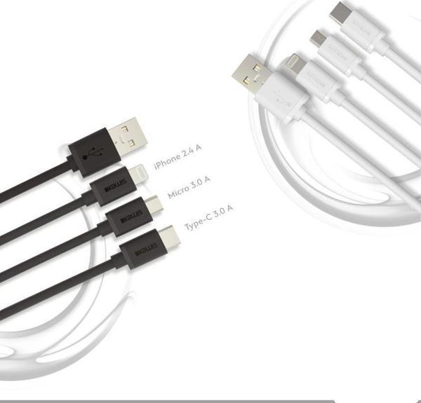 Simex Universal Type C Stream Data Kablosu SPK-02 Beyaz 1.2mt - Image 1