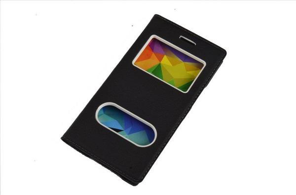 Jopus Galaxy J5 Prime ile Uyumlu Suni Deri KK-147 Kapaklı Koruma Kılıfı Siyah - Image 1