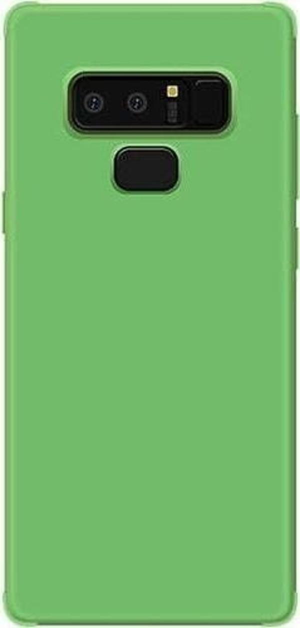 Jopus Galaxy Note 9 ile Uyumlu Soft Oil  Silikon Kılıf Koyu Yeşil - Image 1