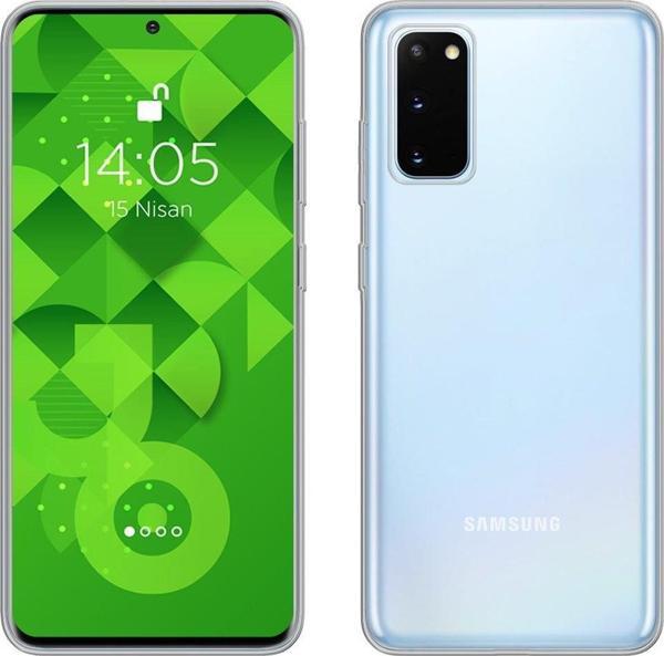 Jopus Galaxy S20 ile Uyumlu Tıpalı Kamera Korumalı Silikon Kılıf Şeffaf - Image 1