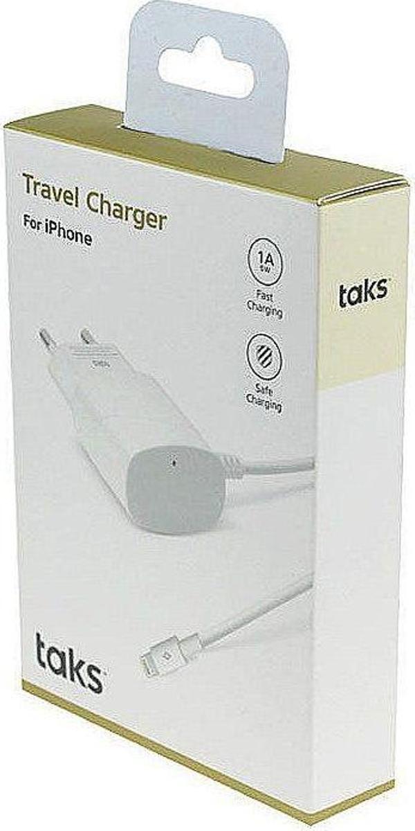 Taks Lightning Dahili Kablo Seyahat Şarj 1000mAh - 2SCT2001B - Image 1