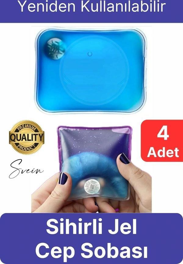 4 Adet El Cep Sobası Sihirli Jel Isıtıcı Sıcak Su Torbası Ped Isınmatik Avcı Balıkçı Dağcı Kamp - Image 1
