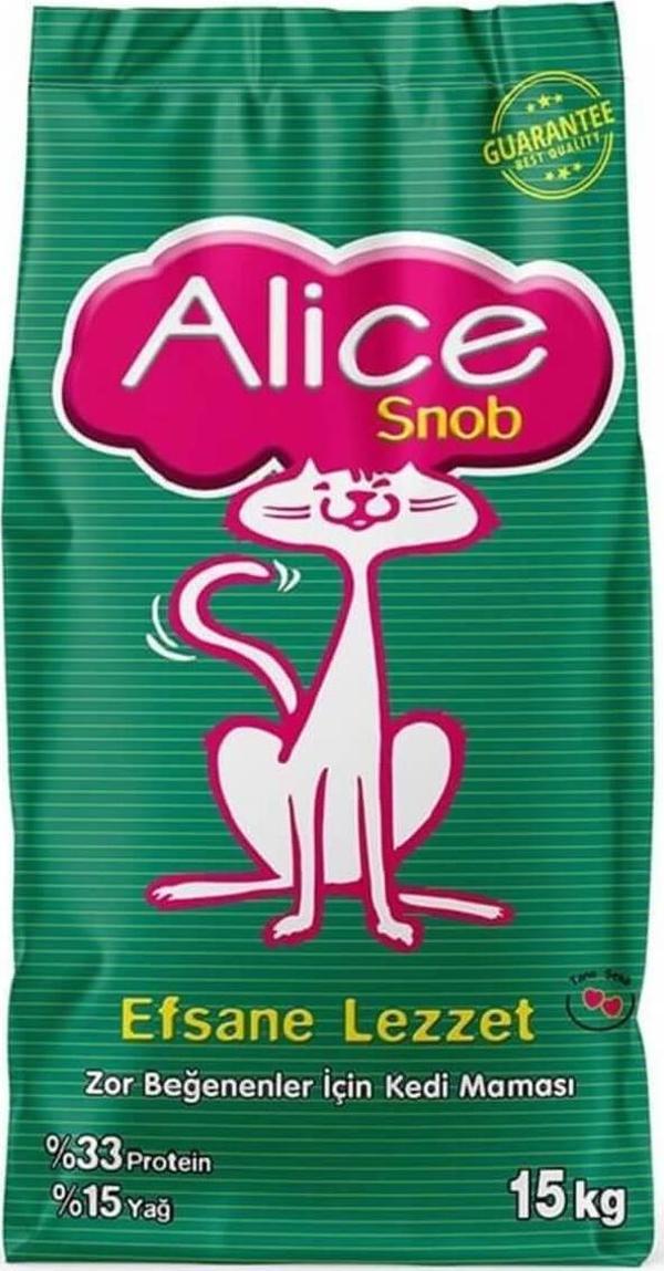 Alice Snob Tavuklu Kuru Kedi Maması 15 Kg - Image 1