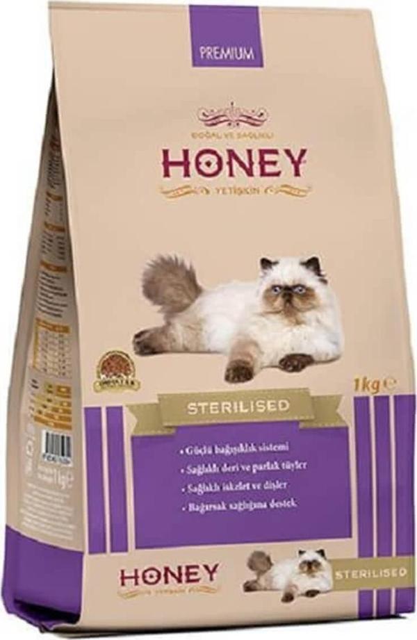 Honey Premium Sterilised Kısırlaştırılmış Yetişkin Kedi Maması 1 Kg - Image 1