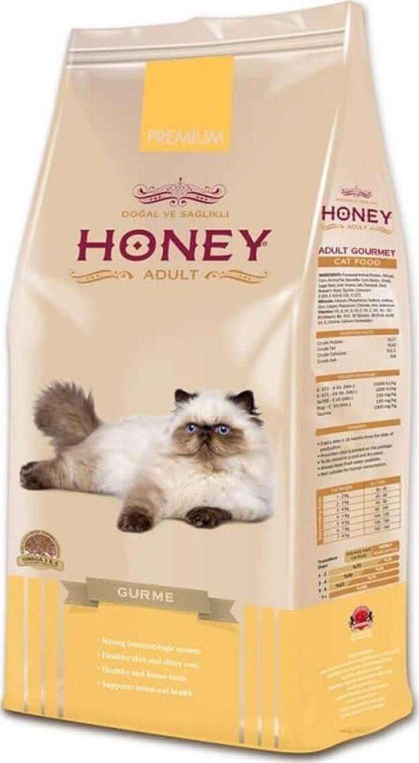 Honey Premium Gurme Renkli Taneli Yetişkin Kedi Maması 15 Kg - Image 1