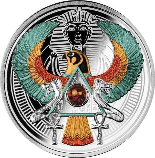 Tutankhamun Şahin Gümüş Sikke Coin - Image 1