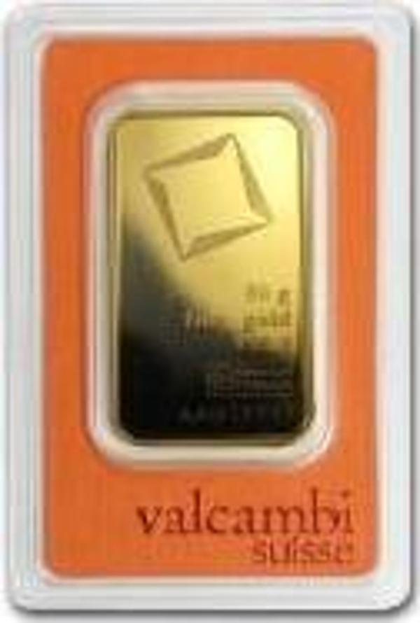 AgaKulche Valcambi Orange 50 gr Gold 999.9 24 Ayar Külçe Altın - Image 1
