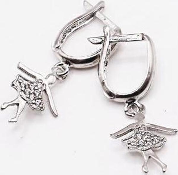 AgaKulche Gümüş Balerin Küpe - Image 1