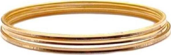 AgaKulche 30 gr 22 Ayar 3'lü Ajda Kanal Altın Bilezik