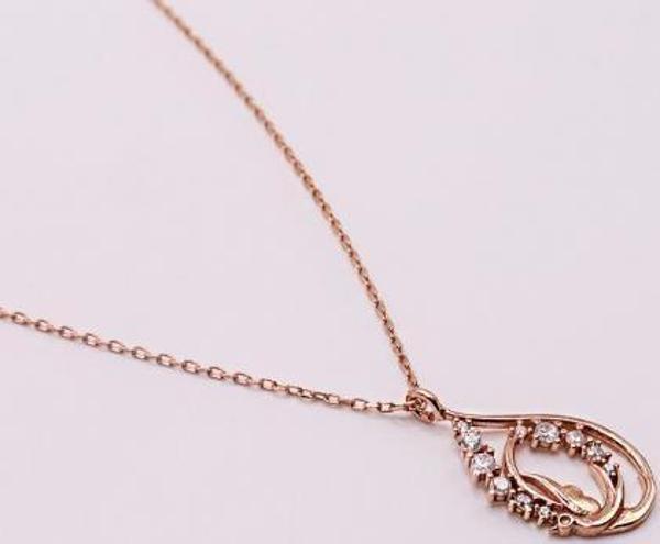 AgaKulche Gümüş Damla Hayalet Kolye - Image 1