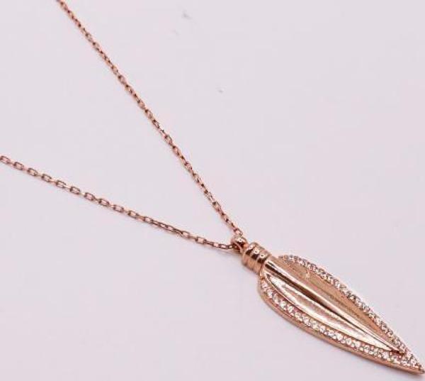 AgaKulche Gümüş Mızrak Hayalet Kolye - Image 1