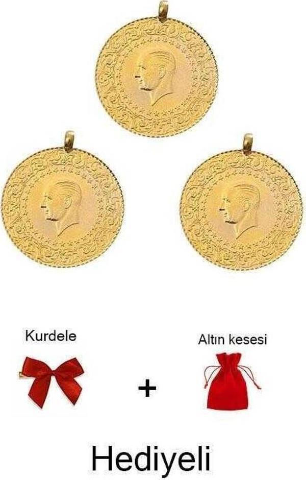 Yeni Kulplu Ziynet Çeyrek Altın 3 Adet - Image 1