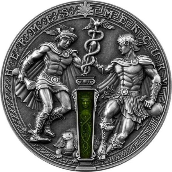 Hermes ve Mercury Gümüş Sikke Coin - Image 1