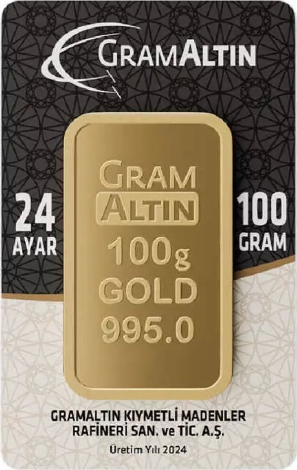 100 gr  24 Ayar Külçe Altın - Image 1