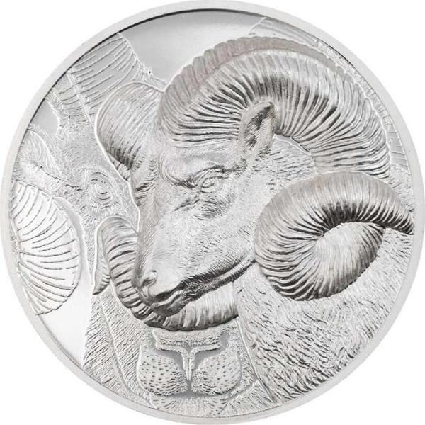 Dağ Koyunu Argali Gümüş Sikke Coin - Image 1