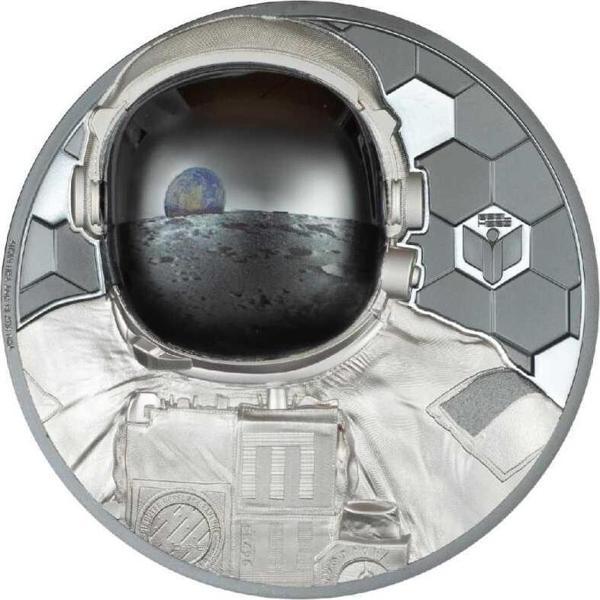 Gerçek Kahramanlar Astronot Gümüş Sikke Coin - Image 1