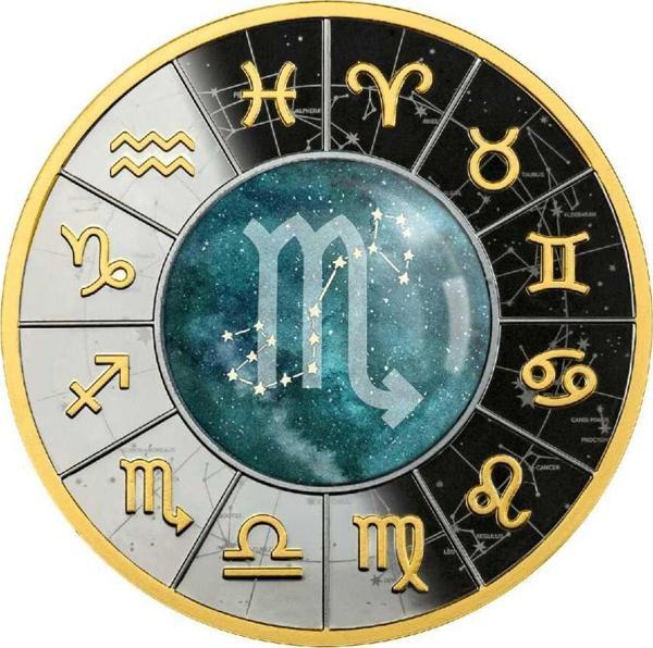 Burçlar Serisi Akrep Gümüş Sikke Coin - Image 1