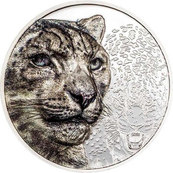 Kar Leoparı Gümüş Sikke Coin - Image 1