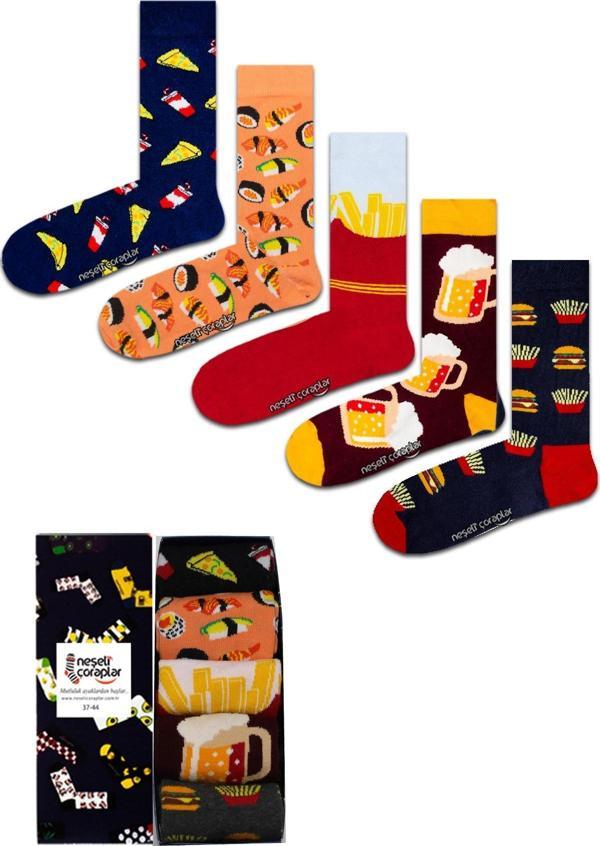 Neşeli Çoraplar 5'Li Suşi Renkli Çorap Set - Image 1