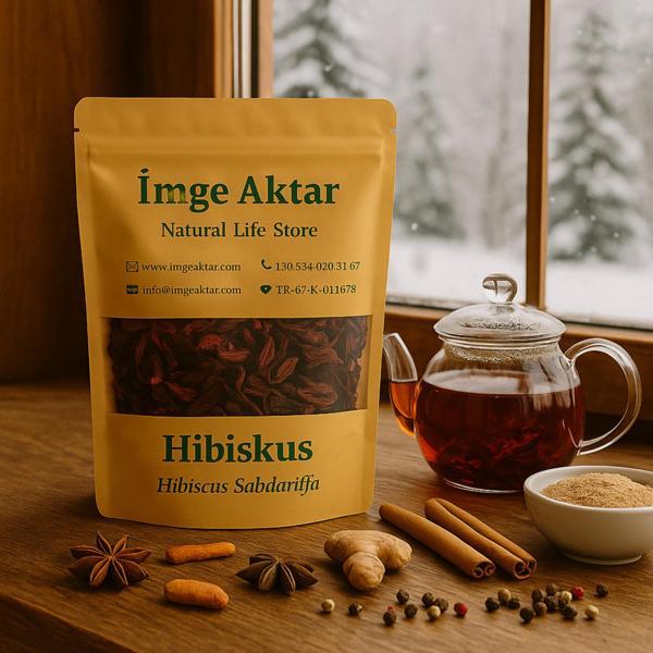 Hibiskus-mekke Gülü-nar Çiçeği-bamya Çiçeği 100g - Image 1