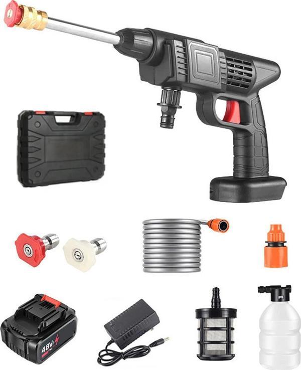 Valkyrie 300W 48V Şarjlı Oto Yıkama Tabancası Yüksek Basınçlı Hazneli Sulama Püskürtme Yıkama 15.000mAh Büyük Akülü Çant - Image 1