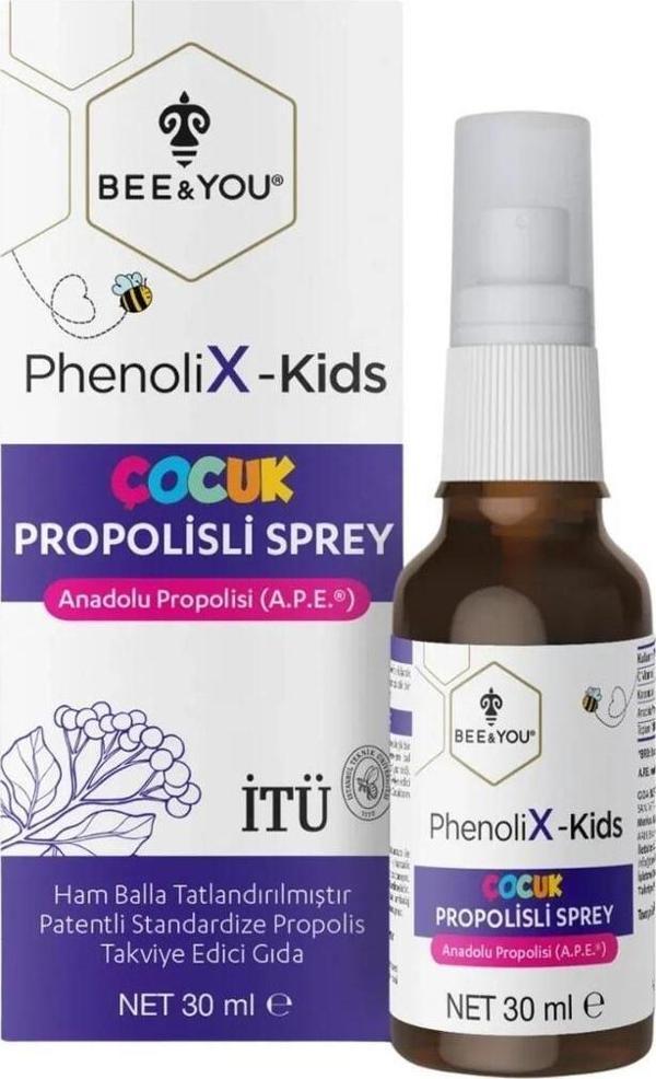 bee & You Phenolix-Kids Çocuk Propolisli Sprey 30 Ml - Image 1