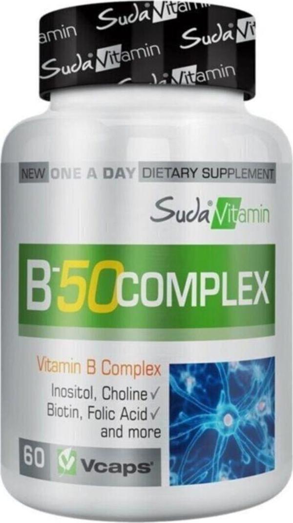 Bigjoy Vitamins Bigjoy B-50 Complex Bitkisel Takviye Edici Gıda 60 Kapsül - Image 1