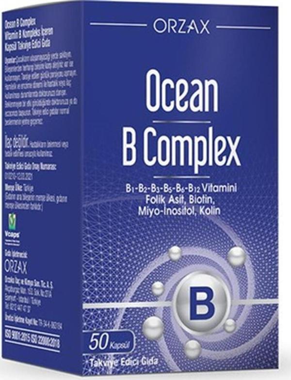 Orzax Ocean B Complex 50 Kapsül - Image 1