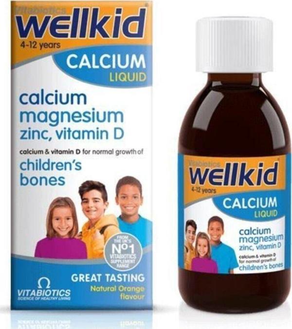 Wellkid Calcium Liquid Şurup 150 ml - Image 1