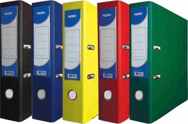Klasör Geniş 5 Adet Plastik 8cm Mavi-Siyah-Kırmızı-Sarı-Yeşil - Image 1