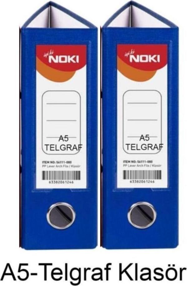 Telgraf Klasör Mavi Geniş A5 Plastik 2 Adet - Image 1
