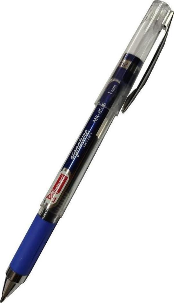 Mavi İmza Kalemi 1.0mm 1 Adet Mikro İmza Kalemi Yeni Kasa Mk-8526 Kalın Uçlu Pilot Kalemi Mavi Mürekkepli Okul Ofis Büro - Image 1