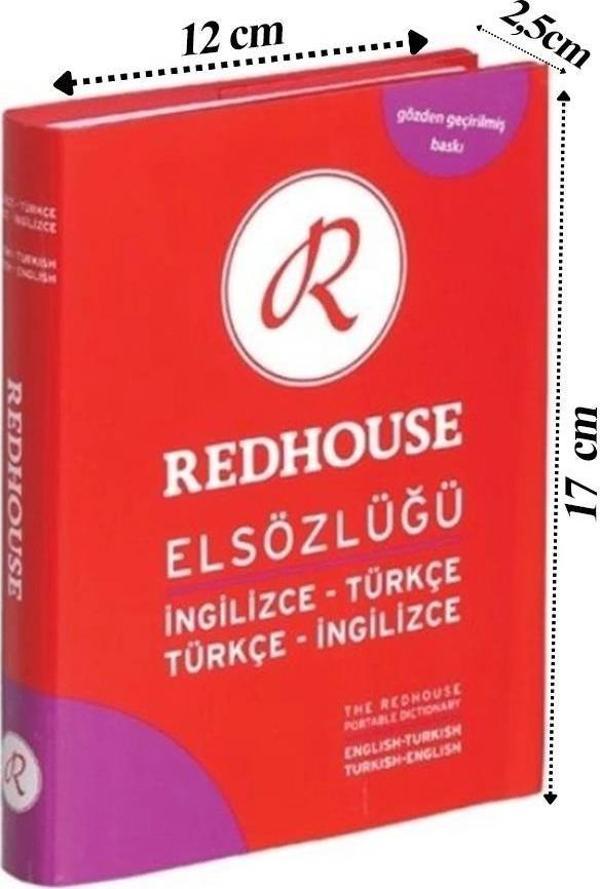 Redhouse İngilizce Türkçe El Sözlüğü Mor 544 Sayfa 1 Adet 30.000 Kelime Hazneli Red House İngilizce Sözlük El Boy Cep - Image 1
