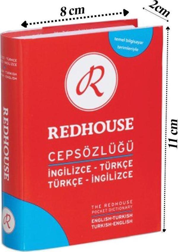 Redhouse Türkçe İngilizce Cep Sözlüğü Mavi 493 Sayfa 1 Adet 22.000 Kelime Hazneli Red House İngilizce Sözlük Mini Boy Ce - Image 1