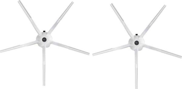 Lin Grup Roborock S5 S6 Modelleri İle Uyumlu Beyaz Silikon Yan Fırça 2Li - Image 1