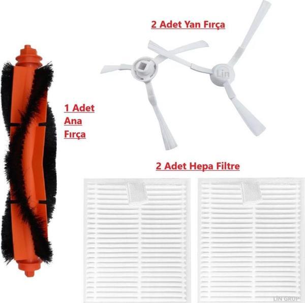 Lin Grup E10 E12 Robot Vacuum Cleaner B112 Yedek Parça Seti - Image 1