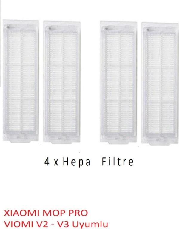 Lin Grup Vıomı V2 V3 - Xıaomı Mop Pro Uyumlu Hepa Filtre - 4 Adet - Image 1