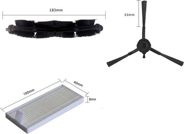 Lin Grup + 360 S8 Robot Süpürge Yedek Parça Fırça Filtre - Image 1
