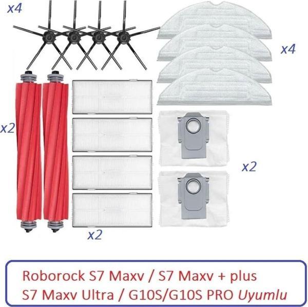 Lin Grup Roborock S7 Maxv / S7 Maxv + Plus/ S7 Maxv Ultra / G10S/G10S Pro Uyumlu Yedek Set - Image 1