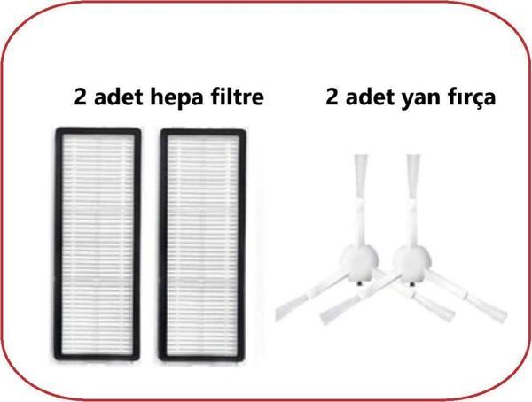 Lin Grup Dream E D10 Plus Gen 2 Robot Vacuum Süpürge Uyumlu Hepa Filtre Fırça - Image 1