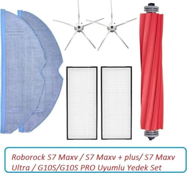 Lin Grup Roborock S7 Maxv / S7 Maxv + Plus/ S7 Maxv Ultra / G10S/G10S Pro Uyumlu Yedek Set - Image 1