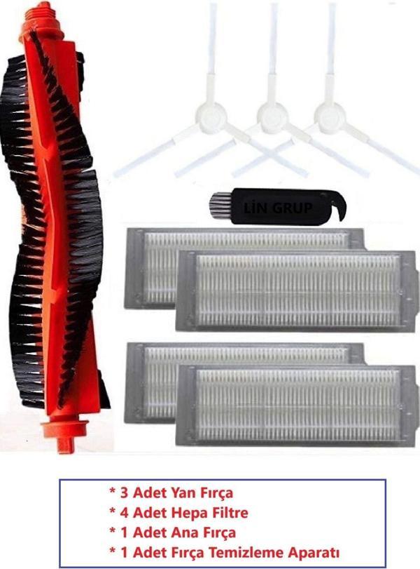 Lin Grup Xiaomi Mi Robot Vacuum Stytj02Ym S10 - S12 - Viomi V2 V3 Uyumlu Yedek Parçaları - Image 1